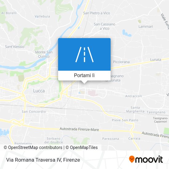 Mappa Via Romana Traversa IV