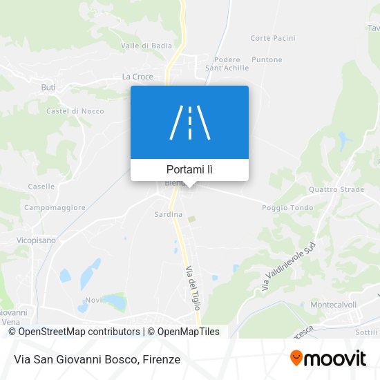 Mappa Via San Giovanni Bosco