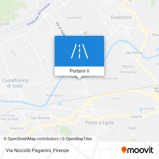 Mappa Via Niccolò Paganini