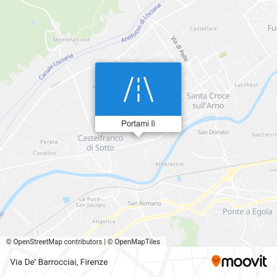 Mappa Via De’ Barrocciai