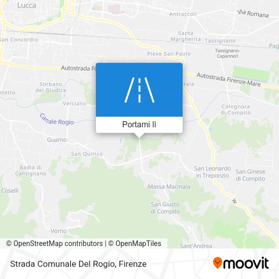 Mappa Strada Comunale Del Rogio