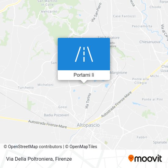 Mappa Via Della Poltroniera