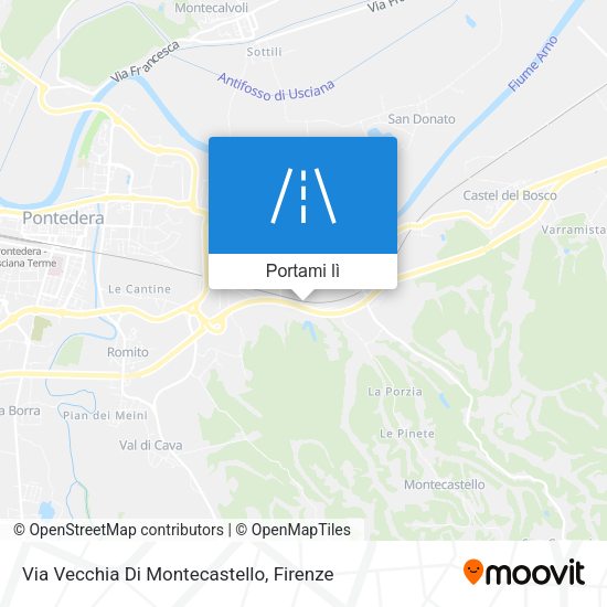 Mappa Via Vecchia Di Montecastello
