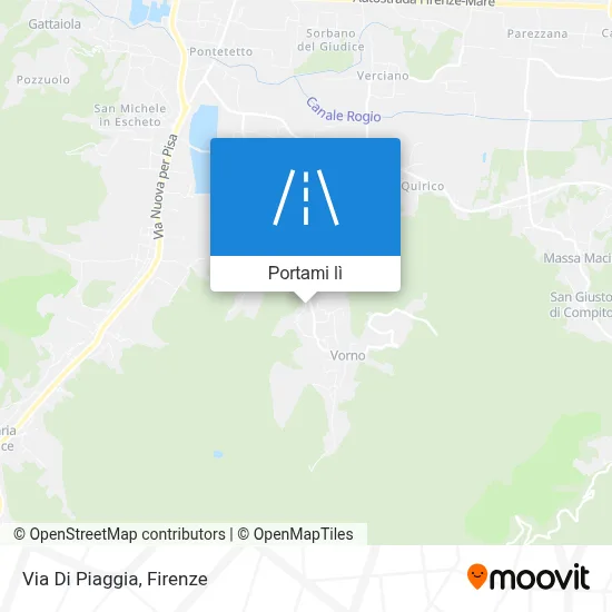 Mappa Via Di Piaggia