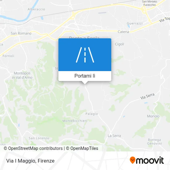 Mappa Via I Maggio