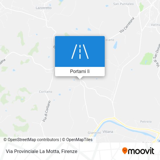 Mappa Via Provinciale La Motta