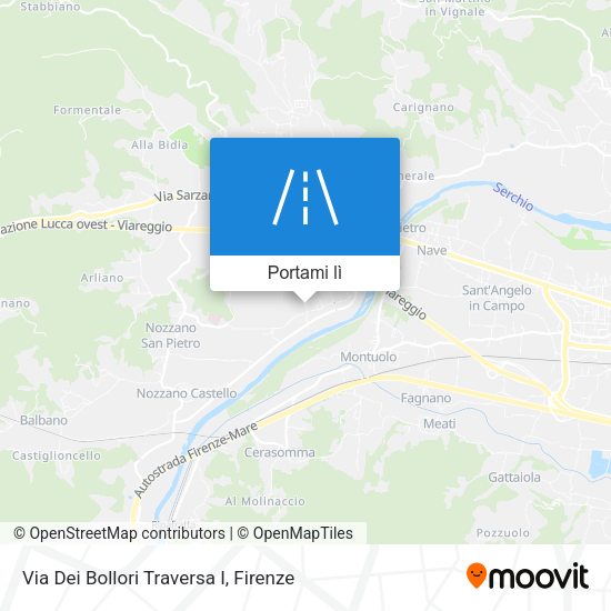 Mappa Via Dei Bollori Traversa I