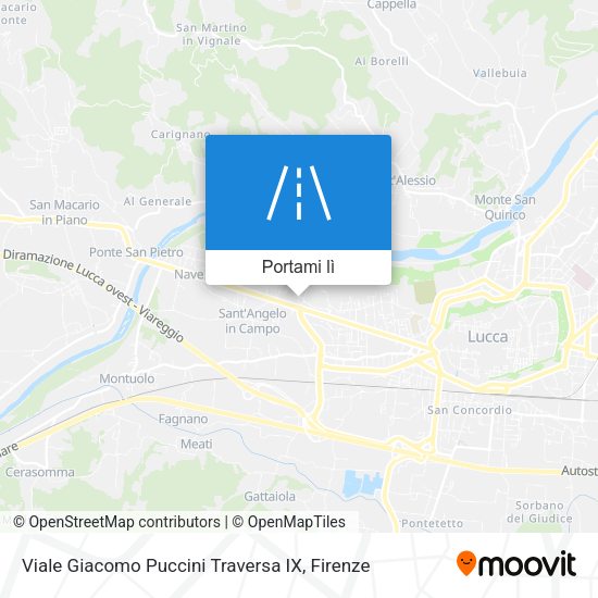 Mappa Viale Giacomo Puccini Traversa IX