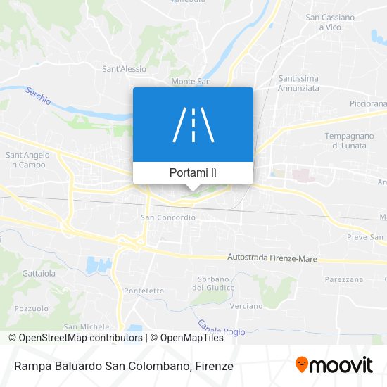 Mappa Rampa Baluardo San Colombano