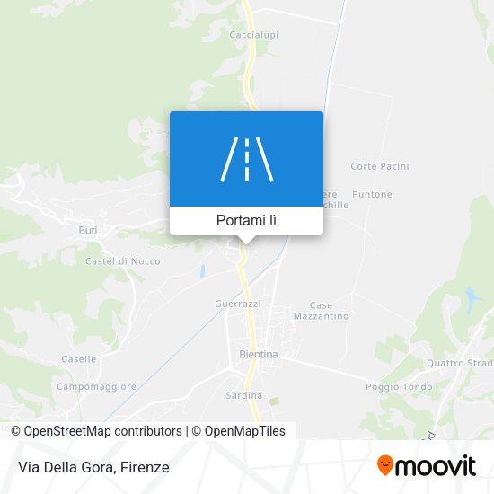 Mappa Via Della Gora