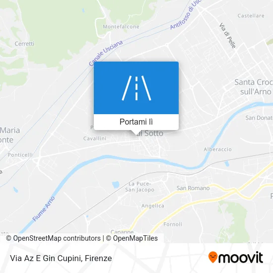 Mappa Via Az E Gin Cupini