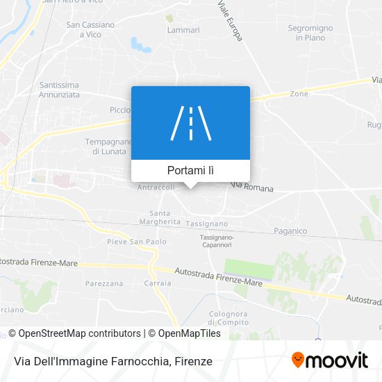 Mappa Via Dell'Immagine Farnocchia