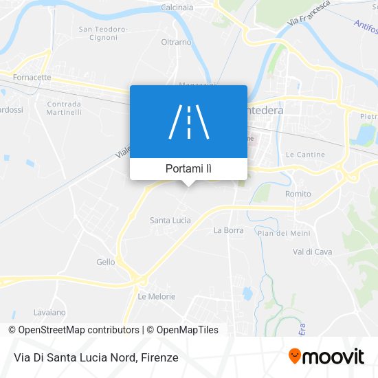 Mappa Via Di Santa Lucia Nord
