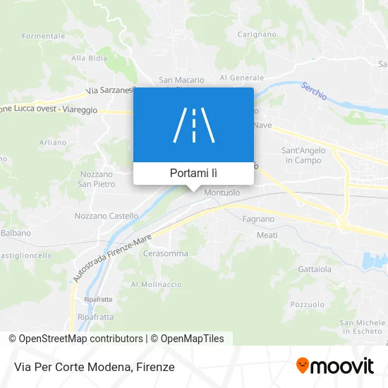 Mappa Via Per Corte Modena