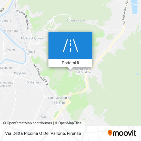Mappa Via Detta Piccina O Del Vallone