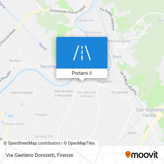 Mappa Via Gaetano Donizetti