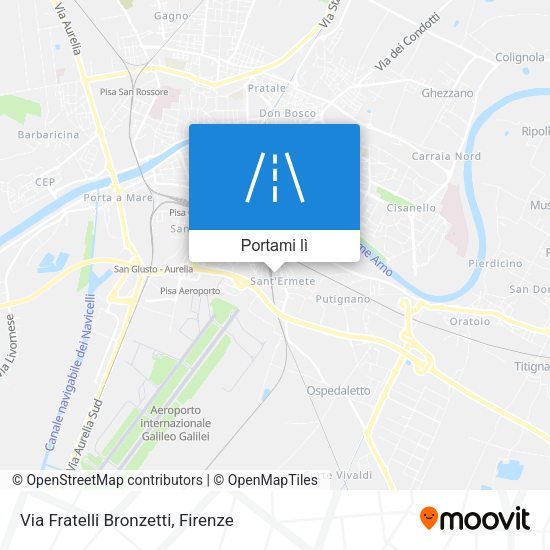 Mappa Via Fratelli Bronzetti