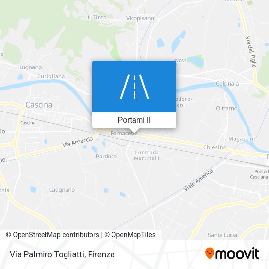 Mappa Via Palmiro Togliatti