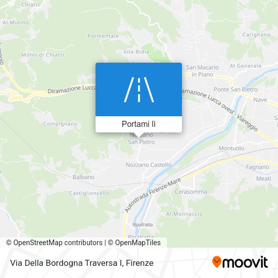 Mappa Via Della Bordogna Traversa I