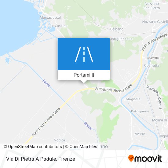 Mappa Via Di Pietra A Padule