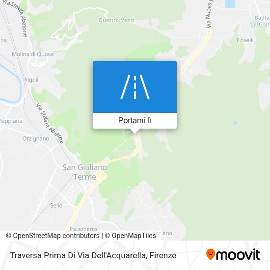 Mappa Traversa Prima Di Via Dell'Acquarella