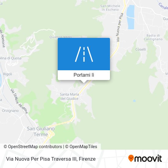 Mappa Via Nuova Per Pisa Traversa III