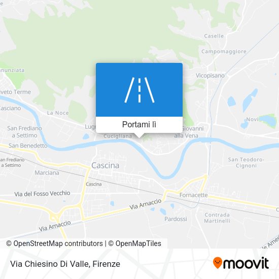 Mappa Via Chiesino Di Valle