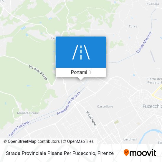 Mappa Strada Provinciale Pisana Per Fucecchio
