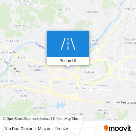 Mappa Via Don Giovanni Minzoni