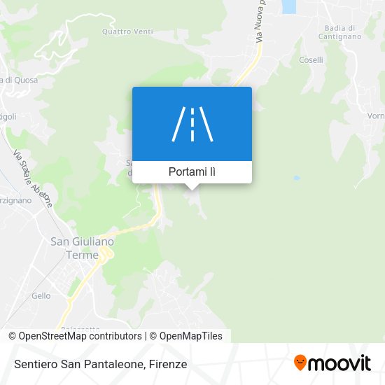 Mappa Sentiero San Pantaleone