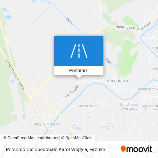Mappa Percorso Ciclopedonale Karol Wojtyla