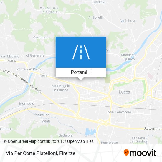 Mappa Via Per Corte Pistelloni