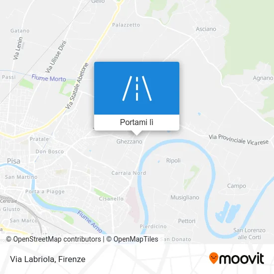 Mappa Via Labriola