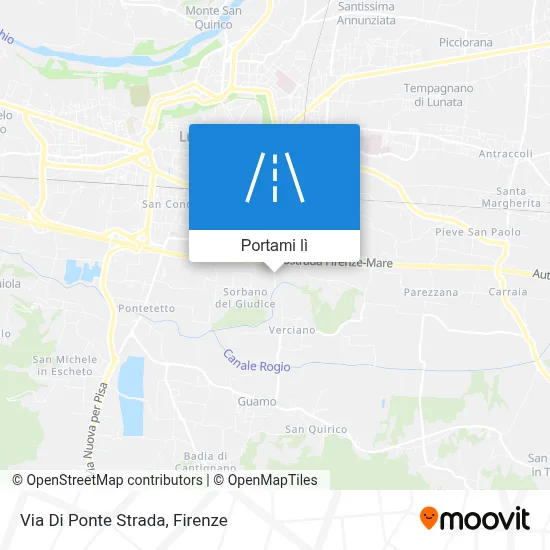 Mappa Via Di Ponte Strada