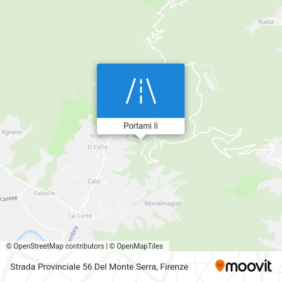 Mappa Strada Provinciale 56 Del Monte Serra