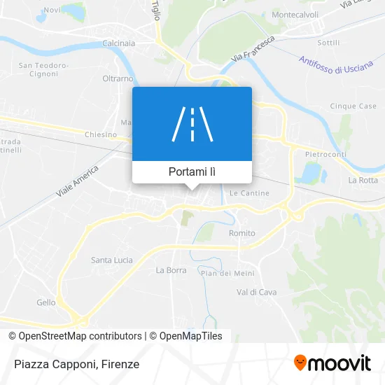 Mappa Piazza Capponi