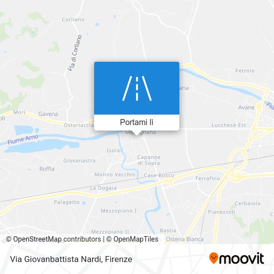Mappa Via Giovanbattista Nardi