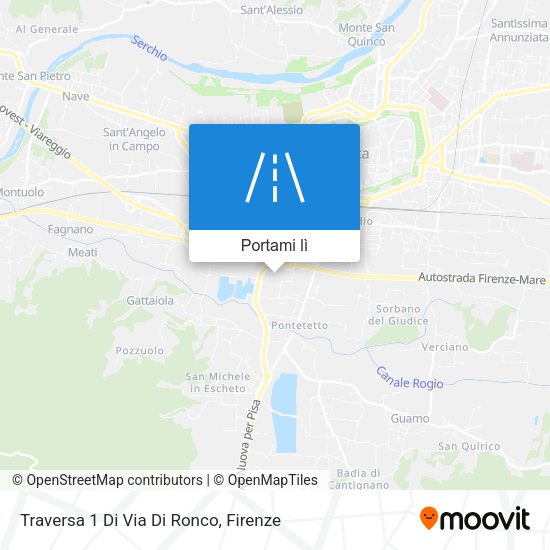 Mappa Traversa 1 Di Via Di Ronco