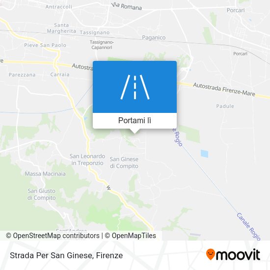 Mappa Strada Per San Ginese