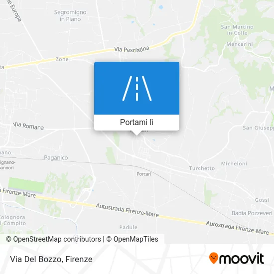 Mappa Via Del Bozzo