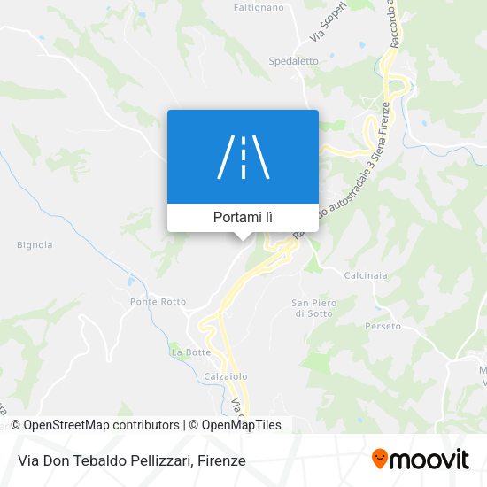 Mappa Via Don Tebaldo Pellizzari