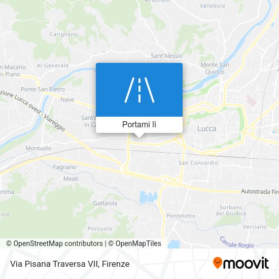 Mappa Via Pisana Traversa VII