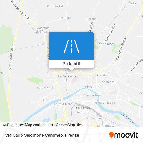 Mappa Via Carlo Salomone Cammeo