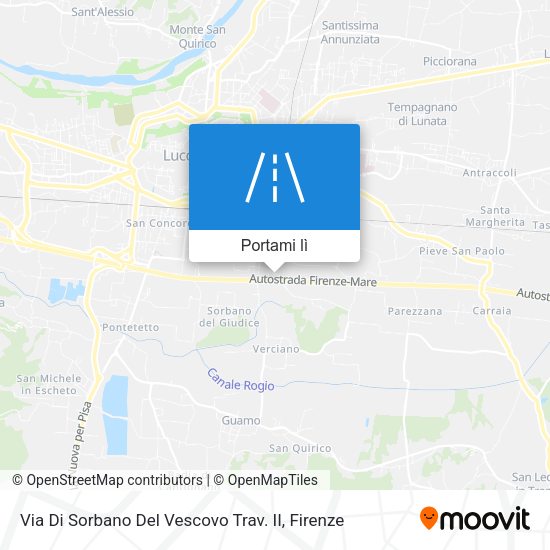 Mappa Via Di Sorbano Del Vescovo Trav. II
