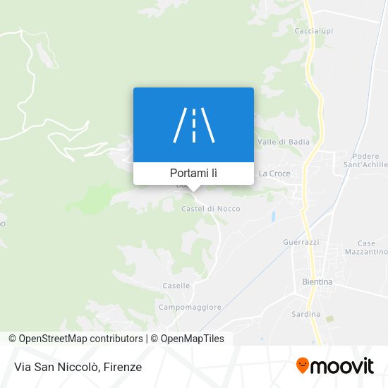 Mappa Via San Niccolò