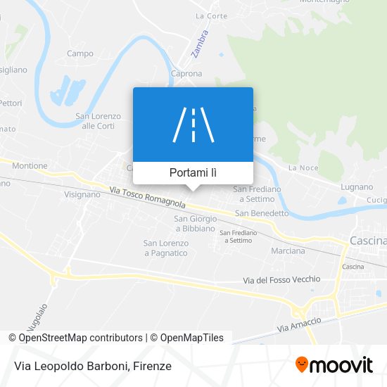 Mappa Via Leopoldo Barboni