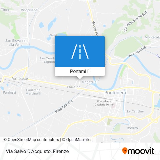 Mappa Via Salvo D'Acquisto