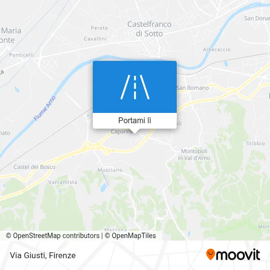 Mappa Via Giusti