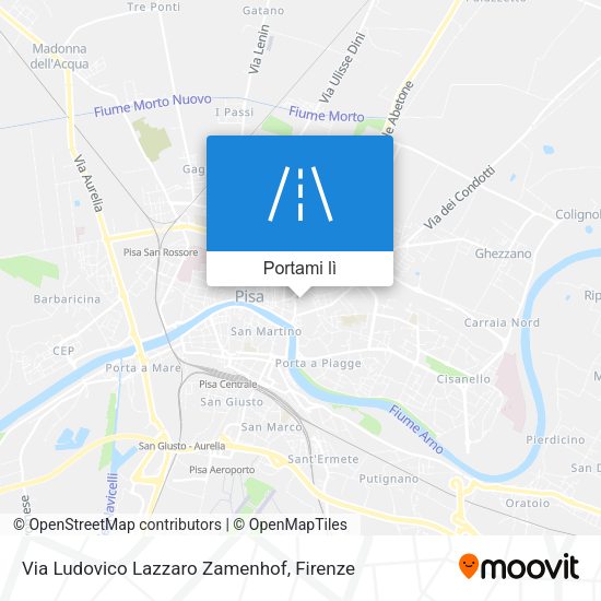 Mappa Via Ludovico Lazzaro Zamenhof