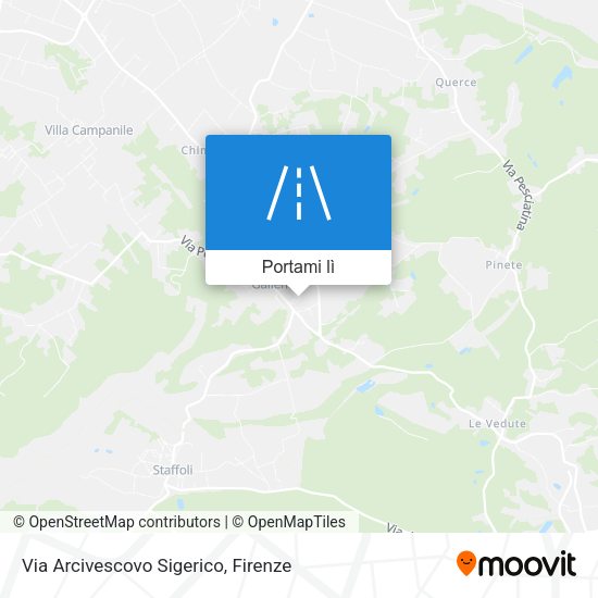 Mappa Via Arcivescovo Sigerico